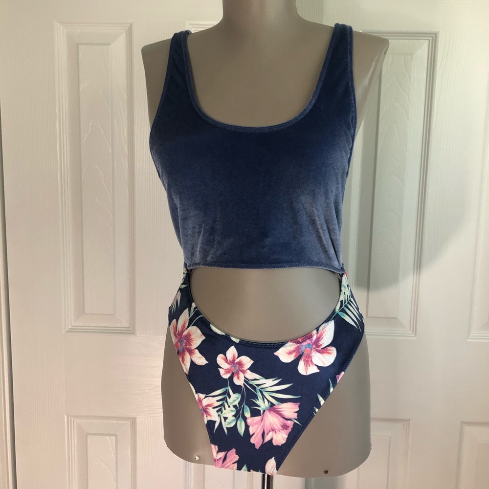 Pink Victoria’s Secret floral swimsuit